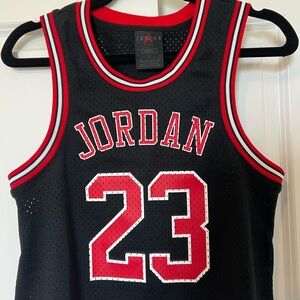 Jordan Black and Red Loose Fit Jersey